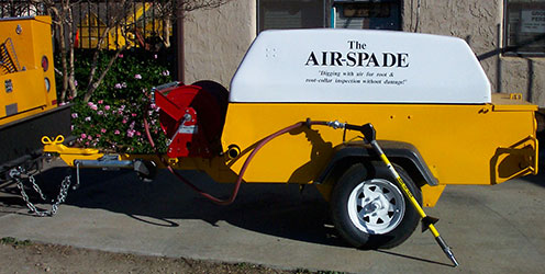 Air-spade and compressor